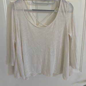 Summer Flowy Shirt with Criss Cross Back